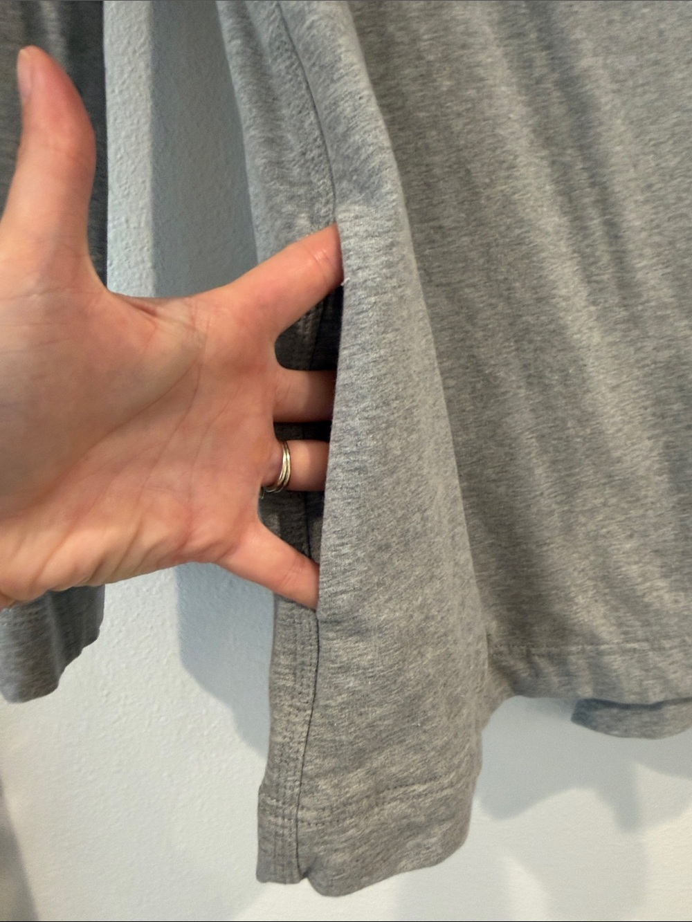 lululemon athletica vintage Gray Open-Front Draped Jacket - Picture 6 of 13